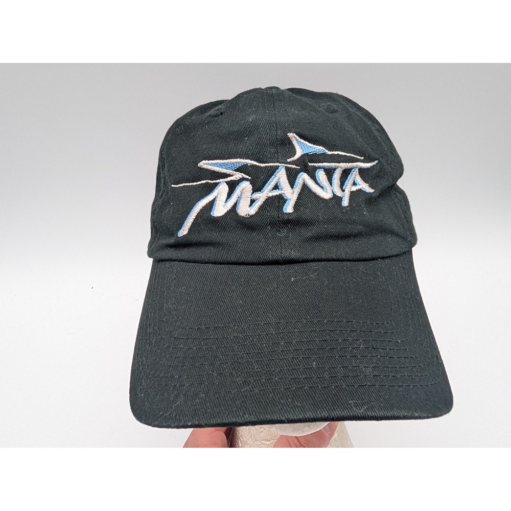 SeaWorld Manta Roller Coaster Hat Black Embroidered Cap Fahrenheit 508 OSFM